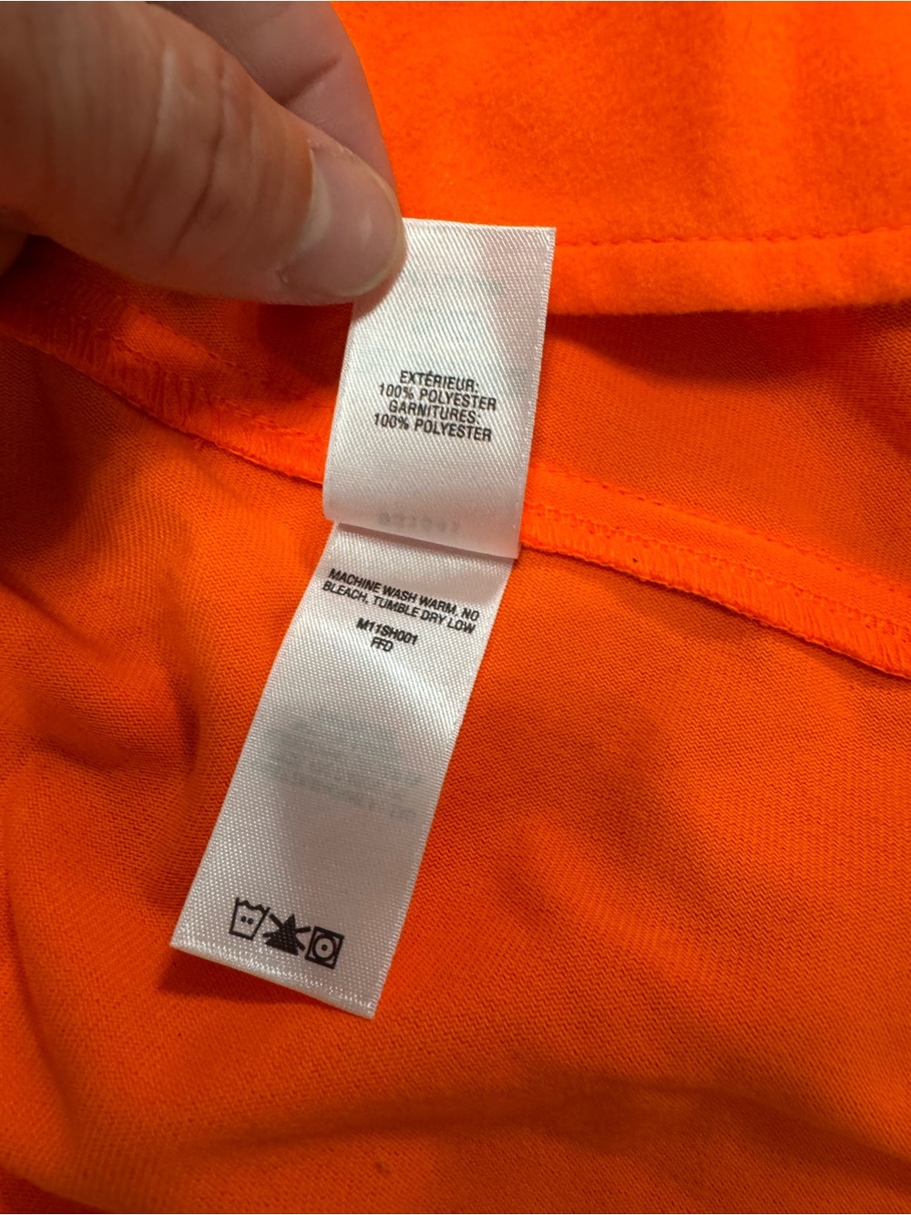 Cabelas Mens M Blaze Orange Fleece Hunting Shirt Utility Pocket Vented Back - Picture 4 of 10